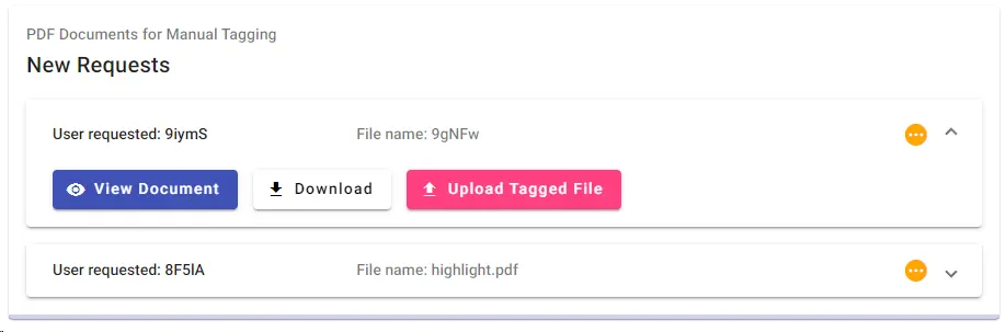 Uploading a PDF tagged manually with PDFix Desktop Pro.