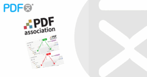 PDF Association logo with PDFix logo